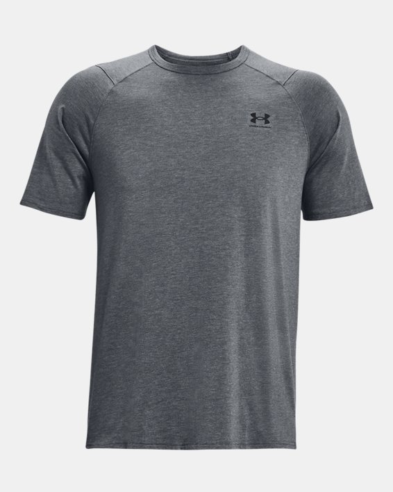 Men's UA Performance Cotton Short Sleeve in Gray image number 4